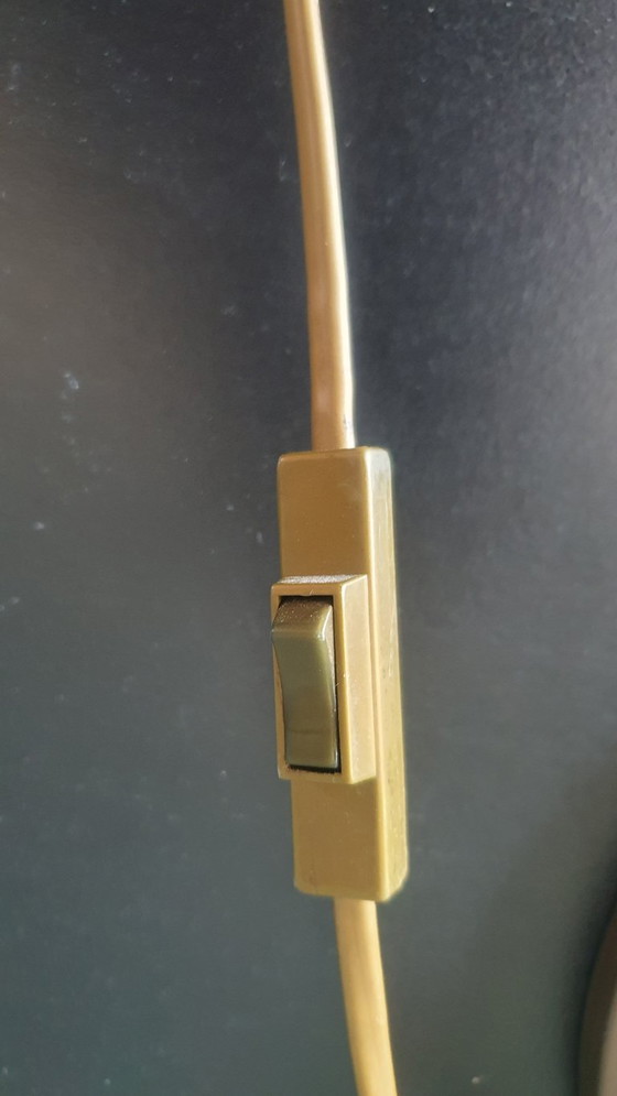 Image 1 of Vintage Art Deco style desk lamp with opaline glass shade