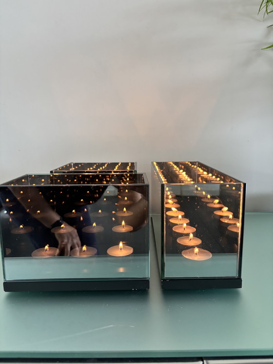 Image 1 of Dies ist ein Infinity Light Cube Wachsinelichthouders