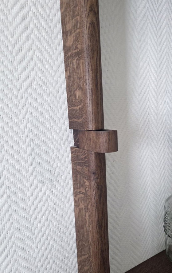 Image 1 of Elegante scaffale da parete in rovere massiccio