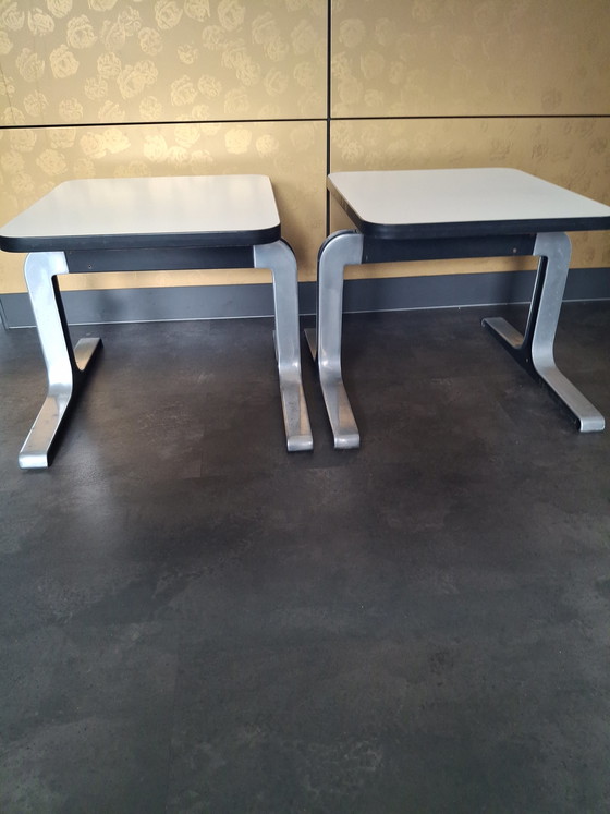 Image 1 of Par (2 unidades) de mesas auxiliares Knoll International - Don Albinson