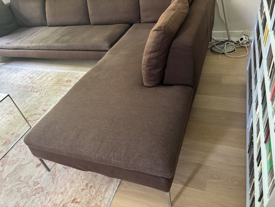 Divano a 3 posti con chaise longue Charles di B&B Italia, tessuto marrone Limite. – Divani, Textile (photo 4 of 15)