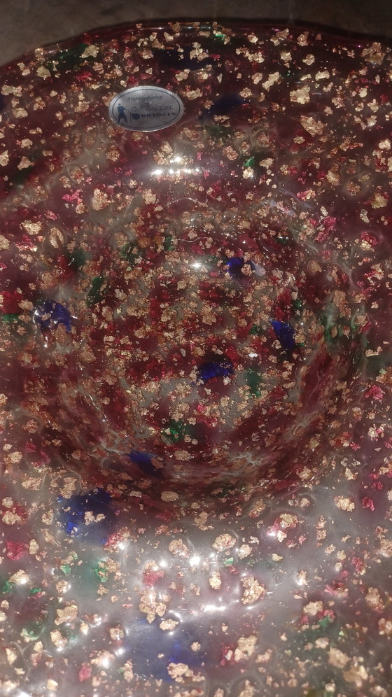 Image 1 of Coupe à fruits en verre d'art, Galerie du verre Willingen