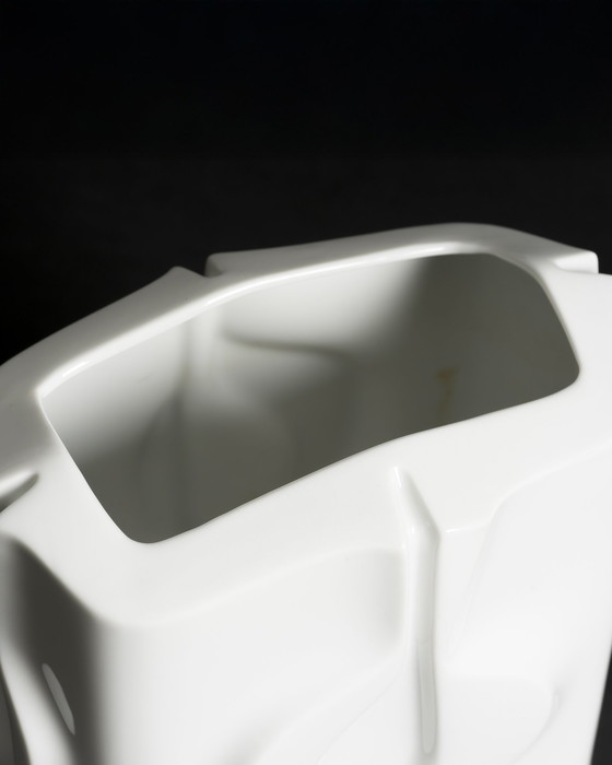 Image 1 of Fürstenberg & Rosenthal Porcelain Vase Duo Klaus Henning & Jan Van Der Vaart B&W