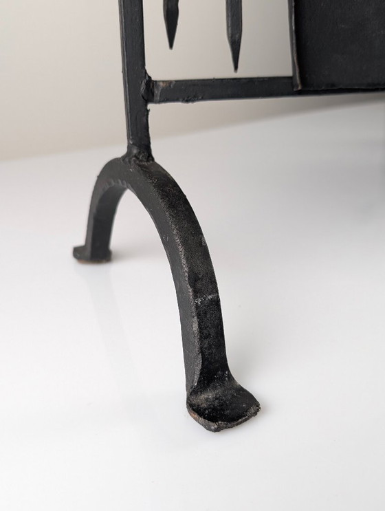 Image 1 of Parascintille in ferro battuto realizzato da Atelier Marolles, Francia, anni '50.