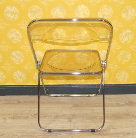 Image 1 of Castelli sedia pieghevole in plastica PLIA Sedia anni '70 design classico giallo trasparente