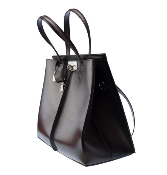 Image 1 of Borsa NON SIGNE / UNSIGNED in Cuir Noir - 103433