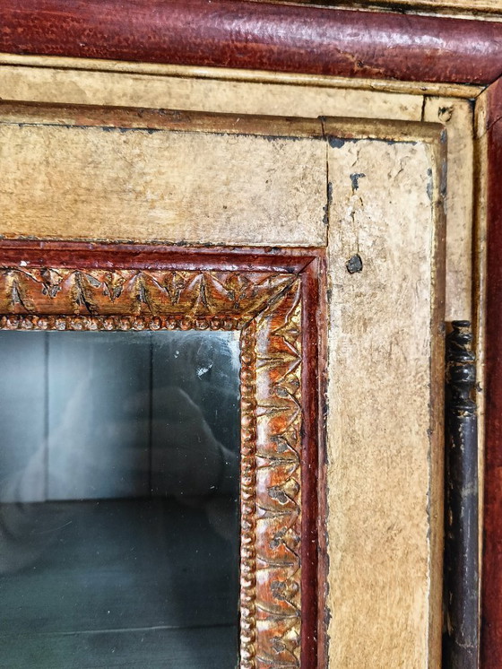 Image 1 of Antique French painted cabinet