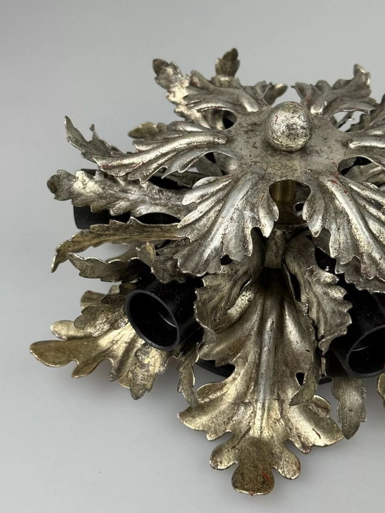 Image 1 of 60s 70s wandlamp plafondlamp Florentijns metaal Banci Firenze Design