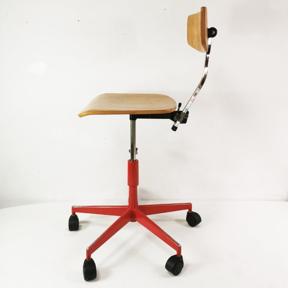 Sedia da ufficio modernista, Labofa, disegnata da J. Rasmussen, Danimarca, anni '60 – Sedie da ufficio, Metal (photo 4 of 15)