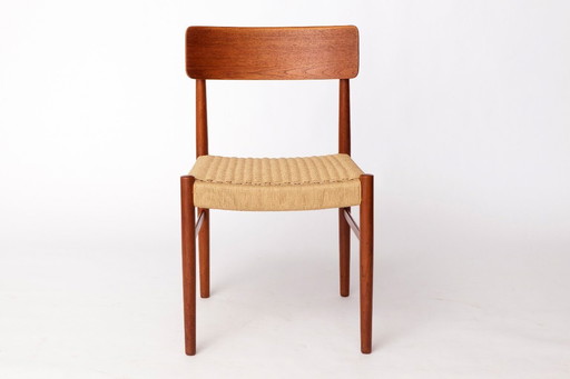 1960s Danish Dining Chair – Teak Wood Frame with Danish Cord Seat – Vintage Mid-Century Modern