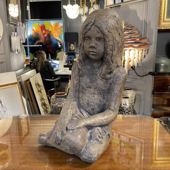 Fille en grès dans le style d'Elie van Damme pour Amphora, années 1970 – Sculptures, Ceramic, Art Deco (photo 8 of 13)
