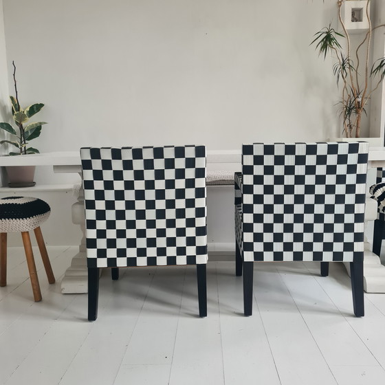 Image 1 of MANO DA poltroncine 2 pezzi scacchi blocco cinghia