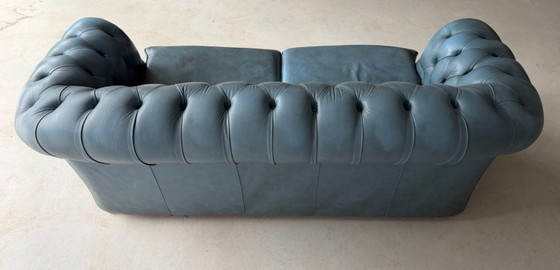 Divano tre posti Chesterfield Winchester Furniture – Divani 3 posti, Pelle, Vintage (photo 5 of 18)