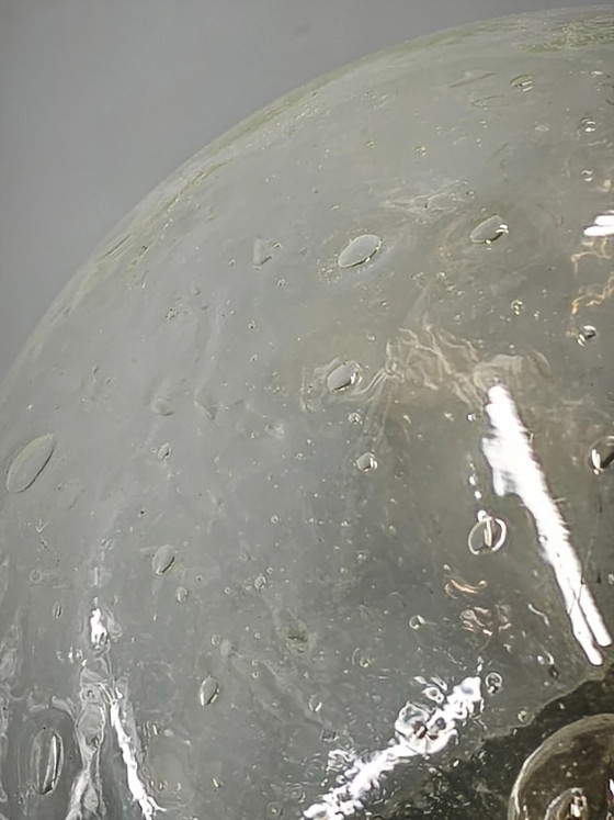 Lampadaire Space Age en Verre Bullé et Laiton, Tchécoslovaquie, Années 1970 – Brass (photo 9 of 12)