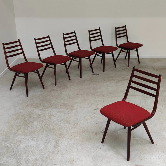 Set of 6 Jitona Sobeslav chairs, Czechoslovakia 1960 – Dining chairs, Mid Century Modern (photo 9 of 21)