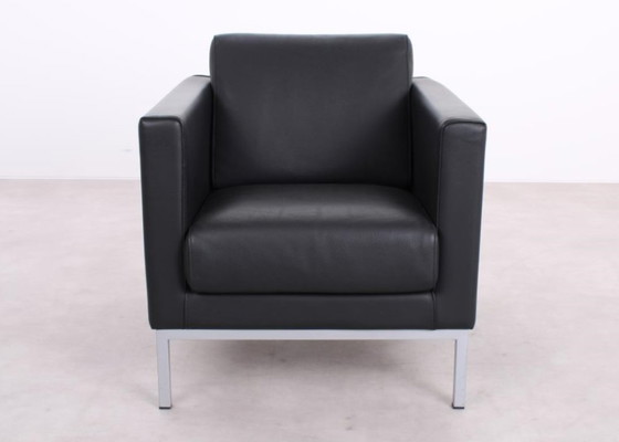 Image 1 of Giulio Marelli Fauteuil cubique noir