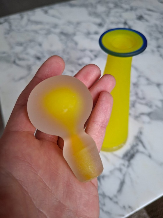 Bouteille en verre Henry Dean avec bouchon, jaune, Objets déco, Modern (photo 7 sur 8)