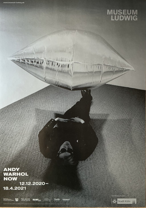 Affiche de l'exposition Andy Warhol NOW au musée Ludwig
