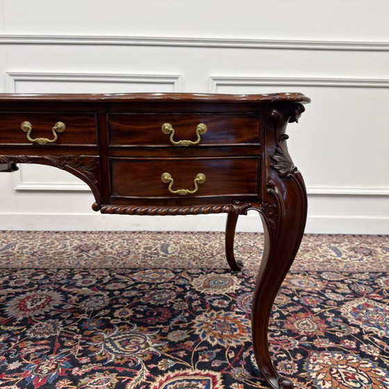 Scrivania Classica Antica Inglese – Scrivanie, Leather, Wood (photo 14 of 22)