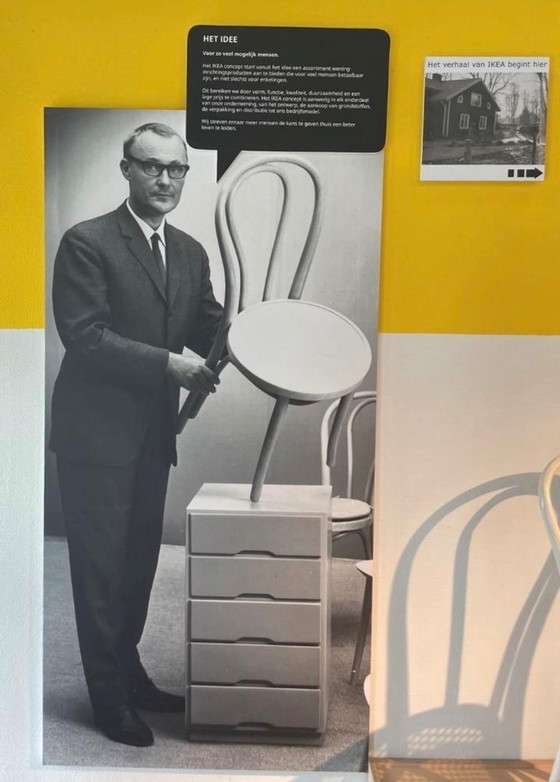 Image 1 of 4x vintage design IKEA ÖGLA chairs - Gillis Lundgren design
