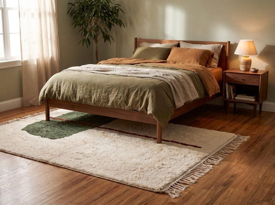 Tapis En Laine Pure Fait Main Artisanale Traditionnelle 2/3 M – Ahrend, Wool (photo 4 of 7)