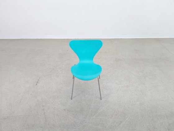 Image 1 of Sedia Fritz Hansen Serie 7 Turchese 3107 Sedia Arne Jacobsen