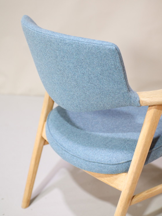 Image 1 of 6x Erik Kirkegaard 43 Dining Chairs Oak Danish