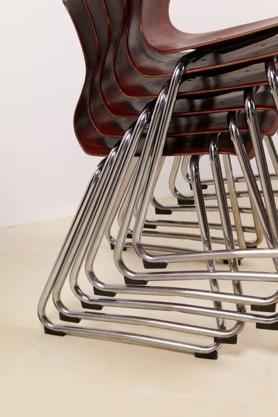 Image 1 of 6x Pagholz Flötotto Stoelen