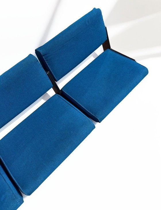 Image 1 of Panca vintage blu anni '60 di Roger Tallon