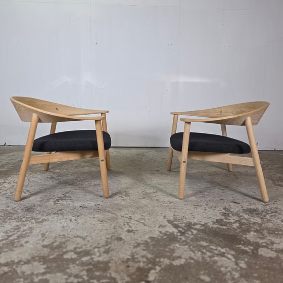 Henrik Bonnelycke, modèle # 102 Lounge Chair Design Danois, Fauteuils, Bois, Noir (photo 12 sur 17)