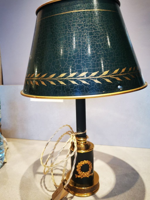 Lampada "Napoleone" su base in bronzo