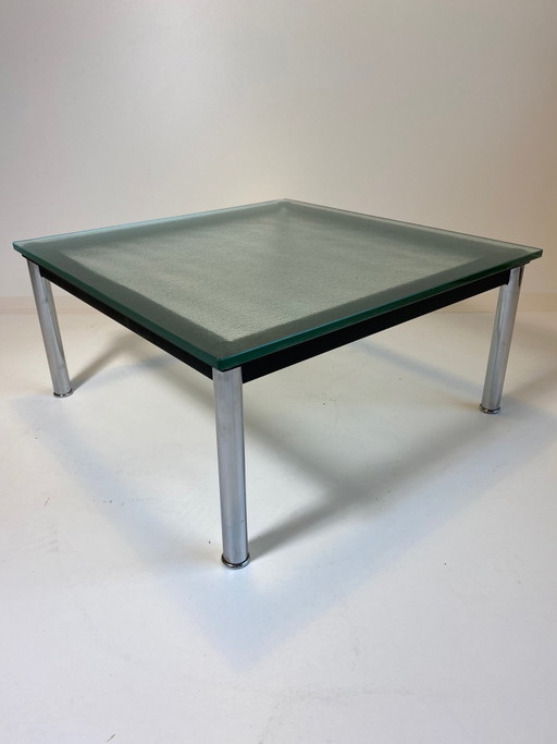 Cassina Tavolino da caffè in vetro Le Corbusier anni '70 LC 10