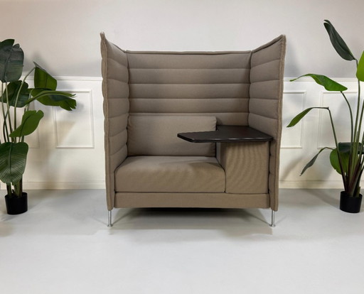 Vitra Alcove Work Sofa Classic Couch Office Grey Brown