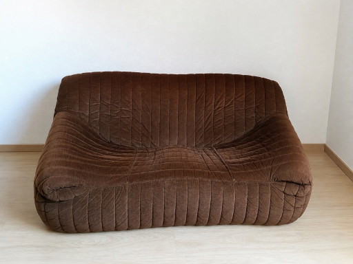 Canapé Sandra 2 Places – Annie Hiéronimus Pour Cinna – Années 70 – Vintage – 2 zitsbanken, Textile