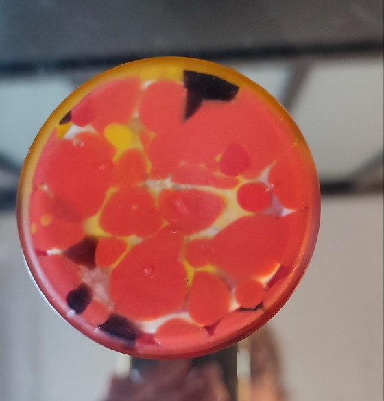 Image 1 of Vase forme galbée en pâte de verre 
