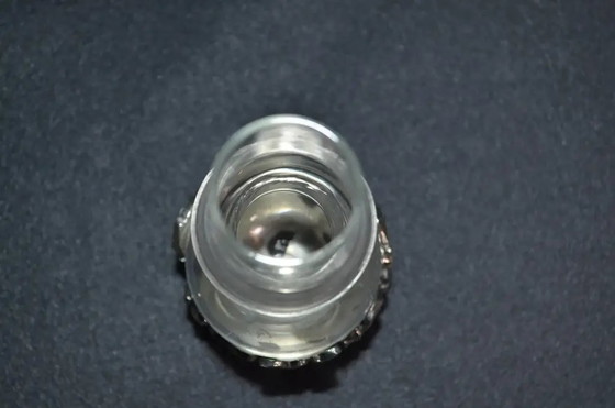 France, 1960s Glass Carafe, on Feet and Pewter Decoration With Its Cap – Glass & Decanter (photo 9 of 12)