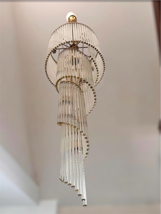 Image 1 of Spectacular and very rare Palme Chandelier