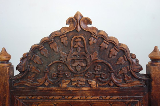 Image 1 of 2 traditional Pida chairs, India, 1950s/60s