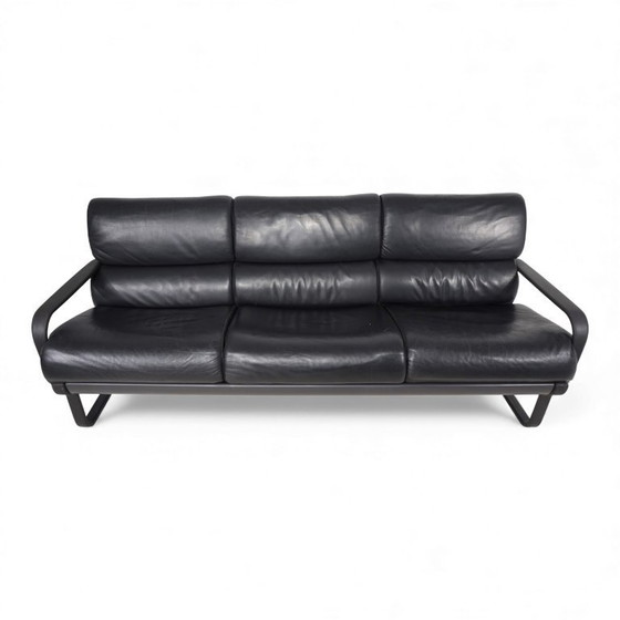 Image 1 of Drabert Lobbytop 3-seater leather sofa by Otto Zapf, 1970