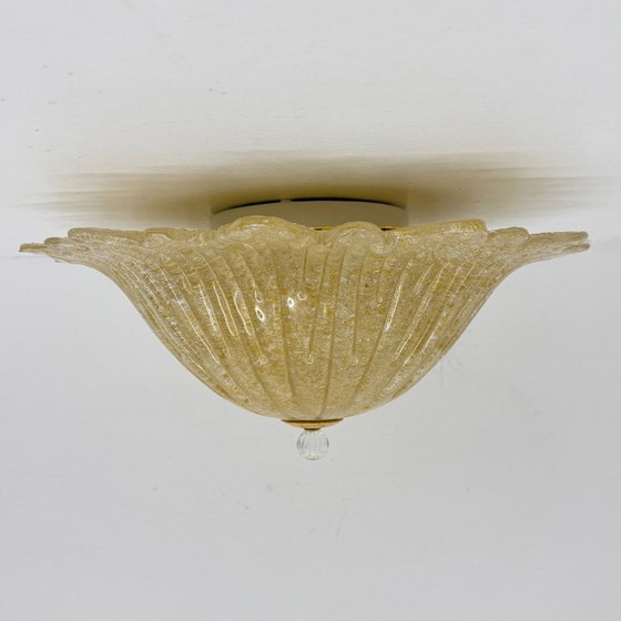 Image 1 of Plafonnier italien en verre de Murano, style années 1970