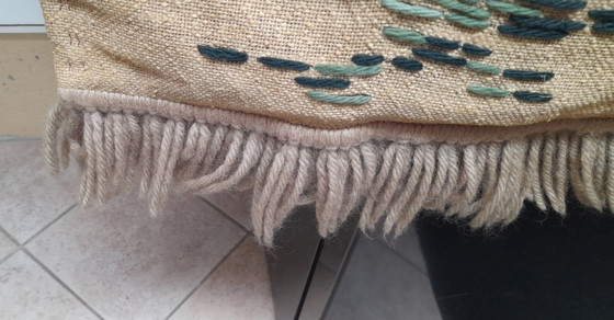 Image 1 of Broderie au point de croix, tenture murale des années 1950, la grande tendance de demain