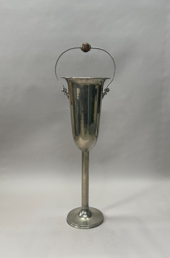 Image 1 of Enfriador de champán con pedestal – Art Déco ca. 1920