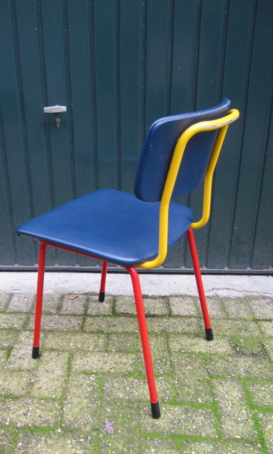 Image 1 of 6x Gispen Tubular Chairs, model 1231, ca. 1960s
