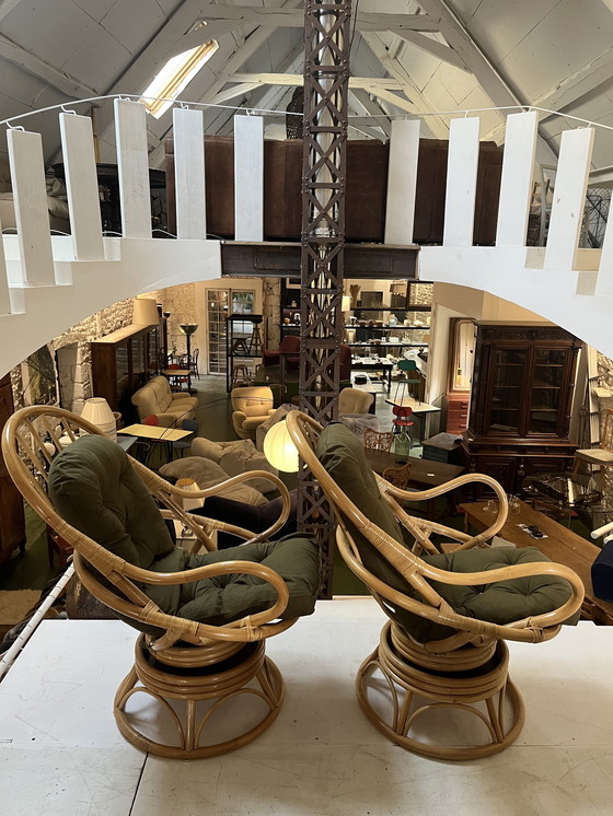 Image 1 of Paire de Fauteuils en rotin