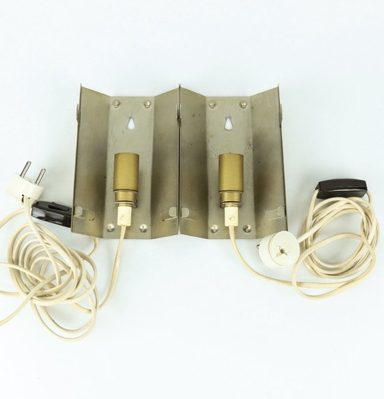 Image 1 of Coppia di applique in vetro