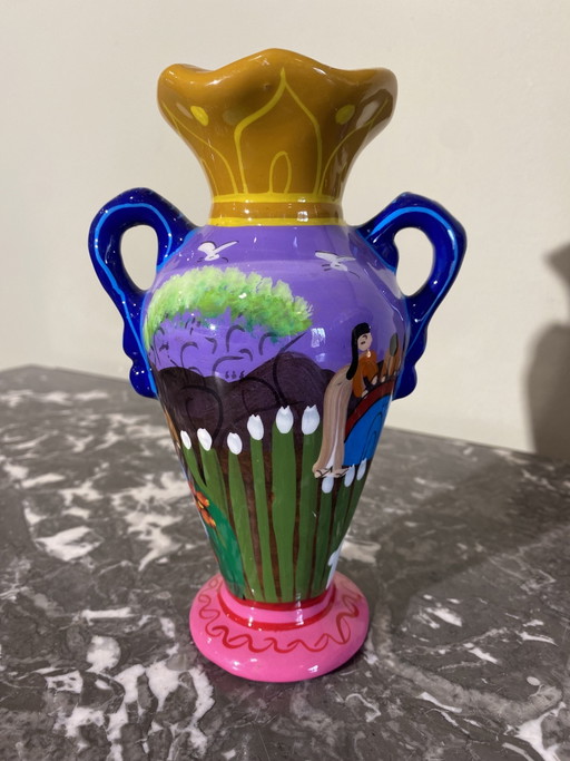 Ethnische bunte Vase