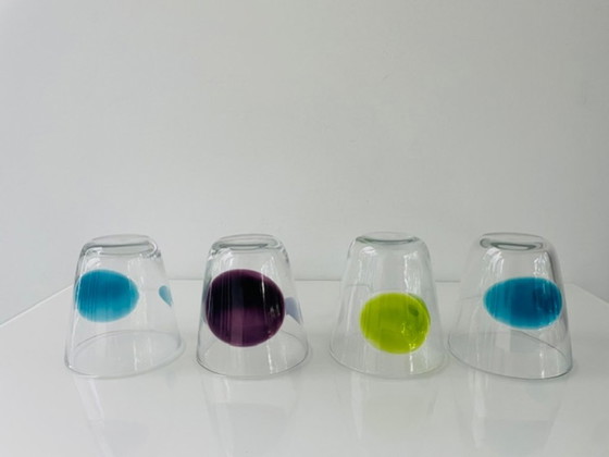 Image 1 of IKEA Fabulös glass set of 4 colored design