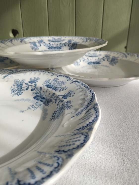 Image 1 of "Regencia": 6 platos hondos de piedra de hierro de St-Amand & Hamage