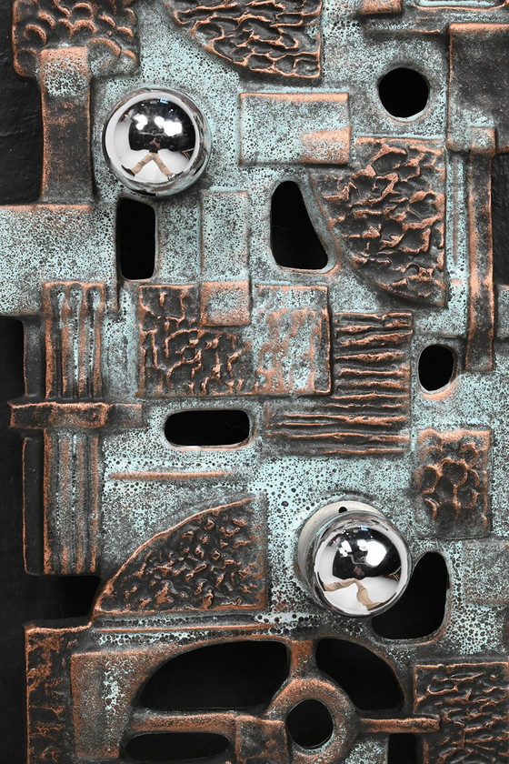 Image 1 of Brakelmann & Becker Brutalistische keramieken wandlamp