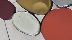 Image 1 of Tavolino da caffè Olivier de Schrijver di Ode&#39;s Design, edizione limitata in vetro multicolore, Belgio